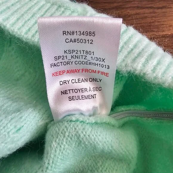 NWOT For Love & Lemons Sutton Floral Knit Sweater Cami Top Soft Pastel Green